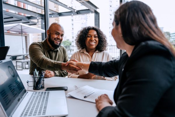 Couple meeting with their financial planner