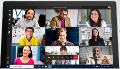 Microsoft Teams meeting video participants