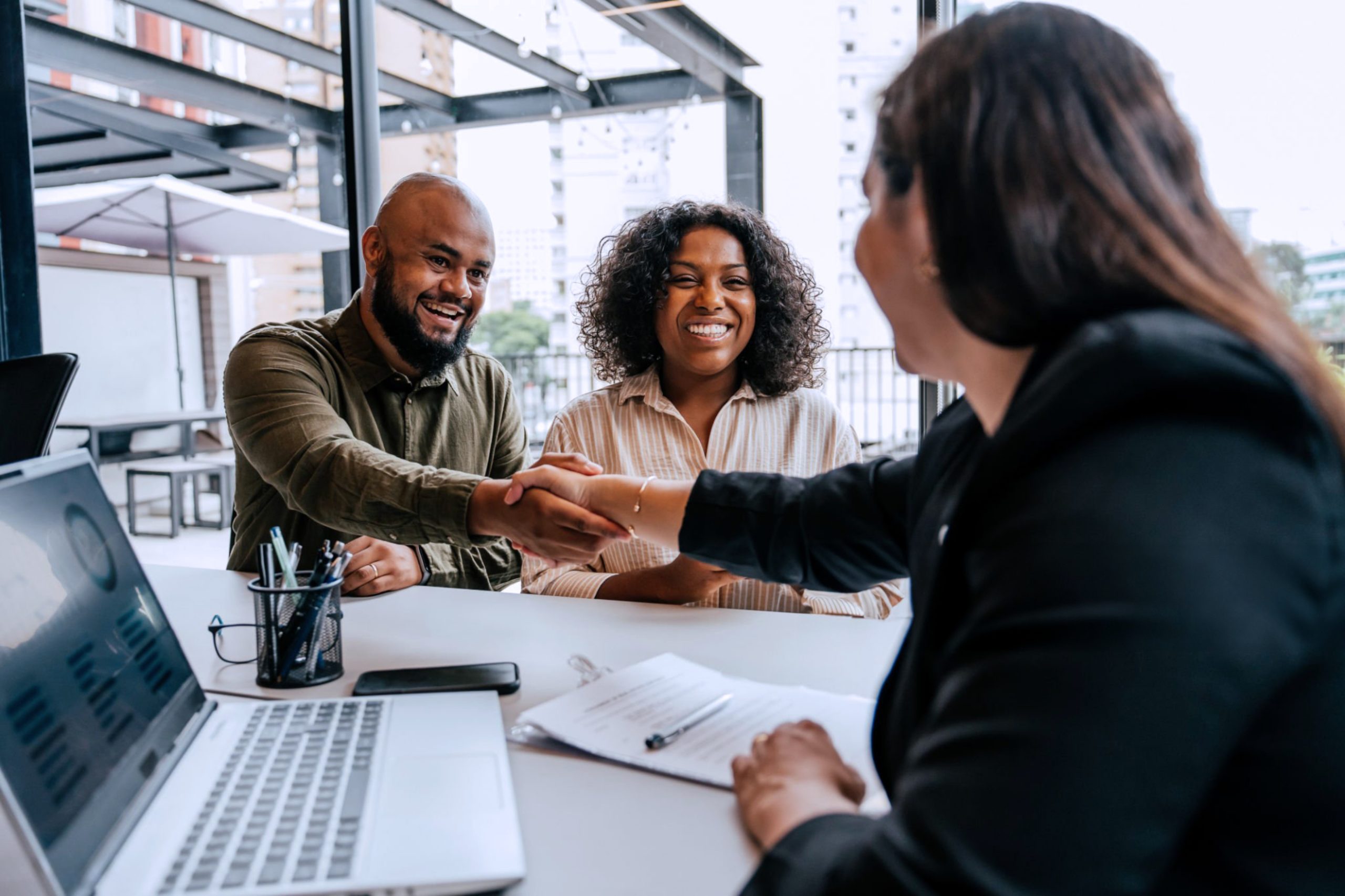 Couple meeting with their financial planner